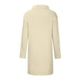 thumbnail image 5 of jsaierl Women Hooded Open Front Cardigan Cable Knit Sweaters Solid Color Button Down Chunky Long Sweater Coats with Pocket, 5 of 6