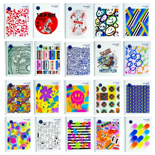 Cuadernos Espiral Profesional Raya Estrella Star Kid 100 Hojas Caja Con 36 Libretas