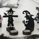 thumbnail image 4 of Candelabro de Halloween negro con múltiples formas, suministros para fiestas, candelabro con proyección de sombras de terror, decoración de Halloween de hierro, 4 of 6