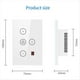 thumbnail image 3 of Interruptor de Luz de Ventilador Inteligente Tuya Zigbee Conexión de Red de EE. UU. Control de Aplicación Alexa/ Assistant Control de Voz Negro, 3 of 4
