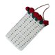 thumbnail image 5 of Bolso de hombro de ganchillo terminado, accesorios de viaje, bolsa de cordón con rosas tejidas. Blanco, 5 of 9