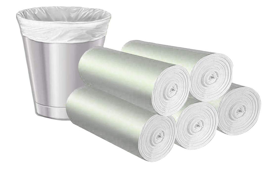 Pack of 500 Garbage Can Liners 33 x 40. High Density Natural Trash Bags