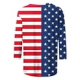 thumbnail image 5 of SwiftWear Women's 4th of July Graphic T-Shirt Loose Fit 3/4 Sleeve Crew Neck Cute Tops Dressy Casual for Holiday & Summer Outfits, 5 of 5