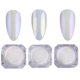 thumbnail image 4 of Puntoco Juego de 7 cajas de polvos para uñas con purpurina holográfica y perlas para manicura, color dorado, azul y morado, 4 of 5