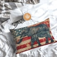 thumbnail image 5 of Sikiie Vintage American Flag Elephant Pillow Covers, Throw Pillow Case Cushion Covers,Cushion for Bedroom,Couch,Home-20"x30", 5 of 6