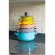 thumbnail image 4 of Juego De 5 Ollas Budineras Altas Cinsa Multicolor Con Tapa Colores, 4 of 5