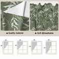 thumbnail image 5 of Swag Valance Curtains for Windows, Green Botanical Leaves Light Filtering Kitchen Curtains with Rod Pocket, Spring Eucalyptus Modern Window Treatment Valances for Living Room, 28x36 - 2 PCS, 5 of 9