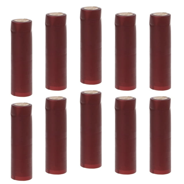 DOLITY Heat sules 100 Pieces PVC Caps For Bottles Finish - PICK Burgundy 30mm