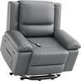 thumbnail image 1 of Bingirl 22 - Inch Grey PU Leather Power Lift Recliner Chair with Massage and Heat Functions, 1 of 8