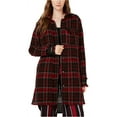 thumbnail image 2 of Ginger Womens Lace Contrast Boucle Jacket, Red, X-Large, 2 of 2