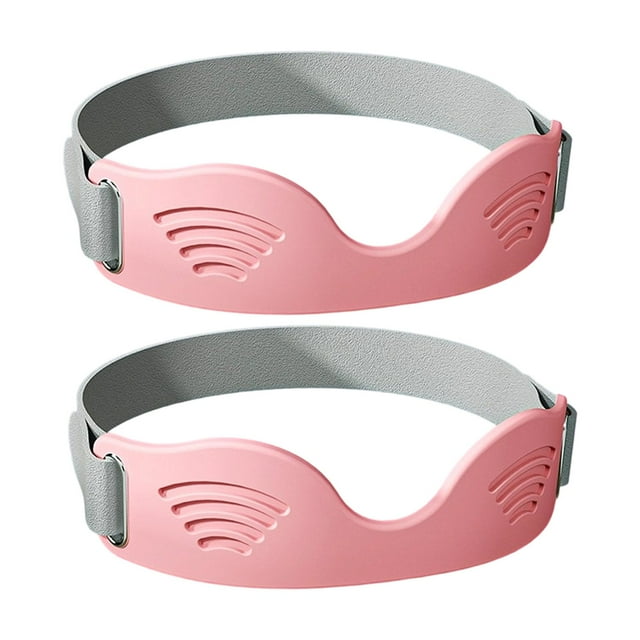Yinanstore 2 Pcs Sangles de Genou pour Tendon Rotulien Genouillères Orthèses Portables Légères Bandes Rotuliennes Ajustables pour Squats de Gym Badminton Randonnée Rose