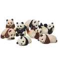 thumbnail image 6 of Fairnull 4Pcs Panda Figurines Lovely PVC Craft Miniature Panda Models Gardening Doll Ornament Accessories Dollhouse Animal Figure Micro Landscape Garden Decoration, 6 of 10