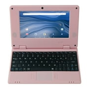 T&C 7 Inch Portable Kids Laptop Computer Powered by Linux-Android 12 Operating System- Pink