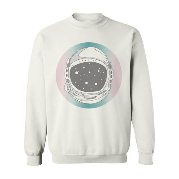 Astronaut Helmet Design Sweatshirt Men -Image by Shutterstock, Male Small