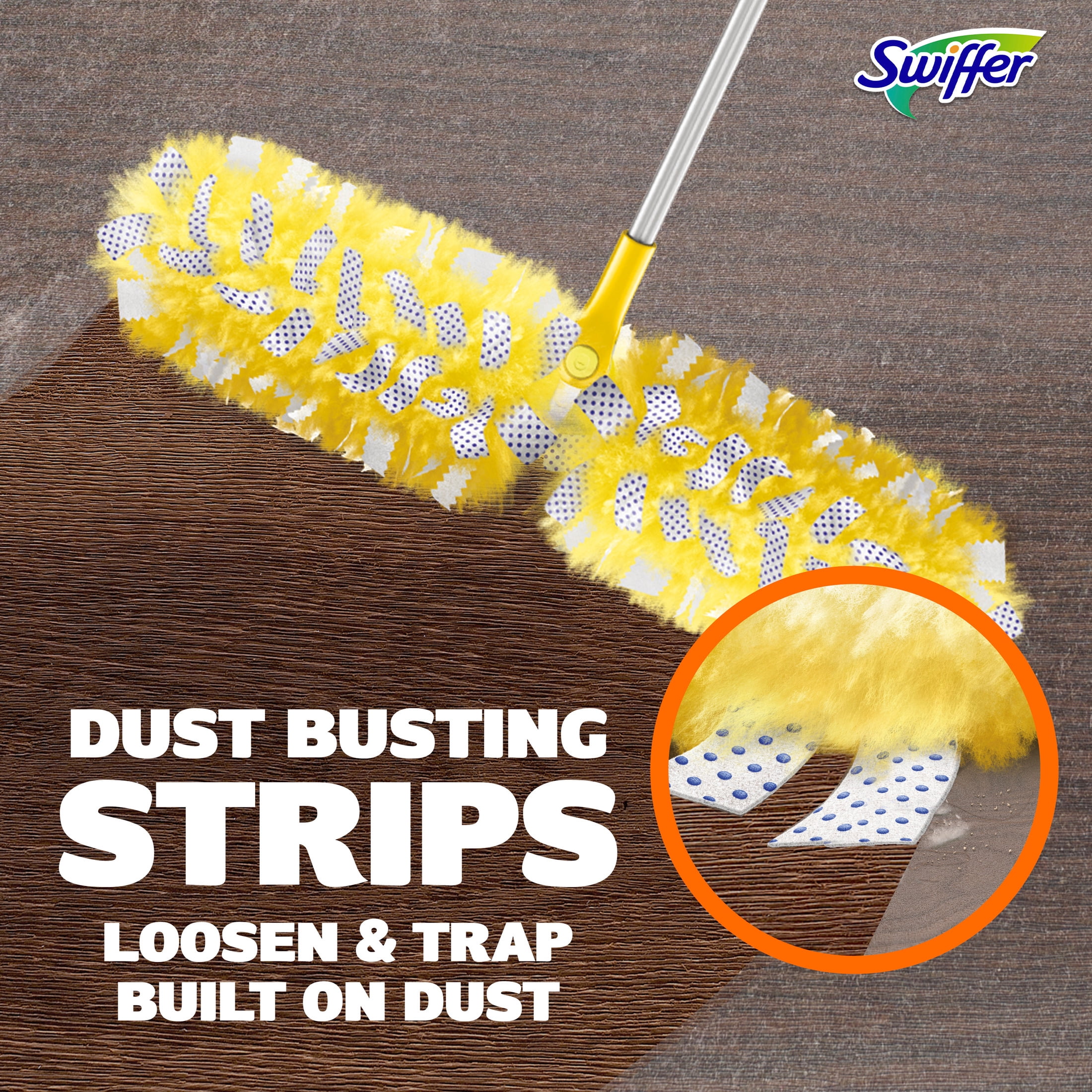 Swiffer Duster Kit with 6 ft Super Extendable Handle, Heavy Duty Starter Kit with 4 Refills