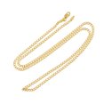 thumbnail image 4 of 14K Yellow Gold Cuban Curb Chain Necklace for Men and Women â€“ Measures 2 mm x Thickness 20 Inches Length, 4 of 6