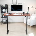thumbnail image 5 of VIVO Electric 60” x 24” Stand Up Desk Workstation | Dark Walnut Table Top, Black Frame, 5 of 5