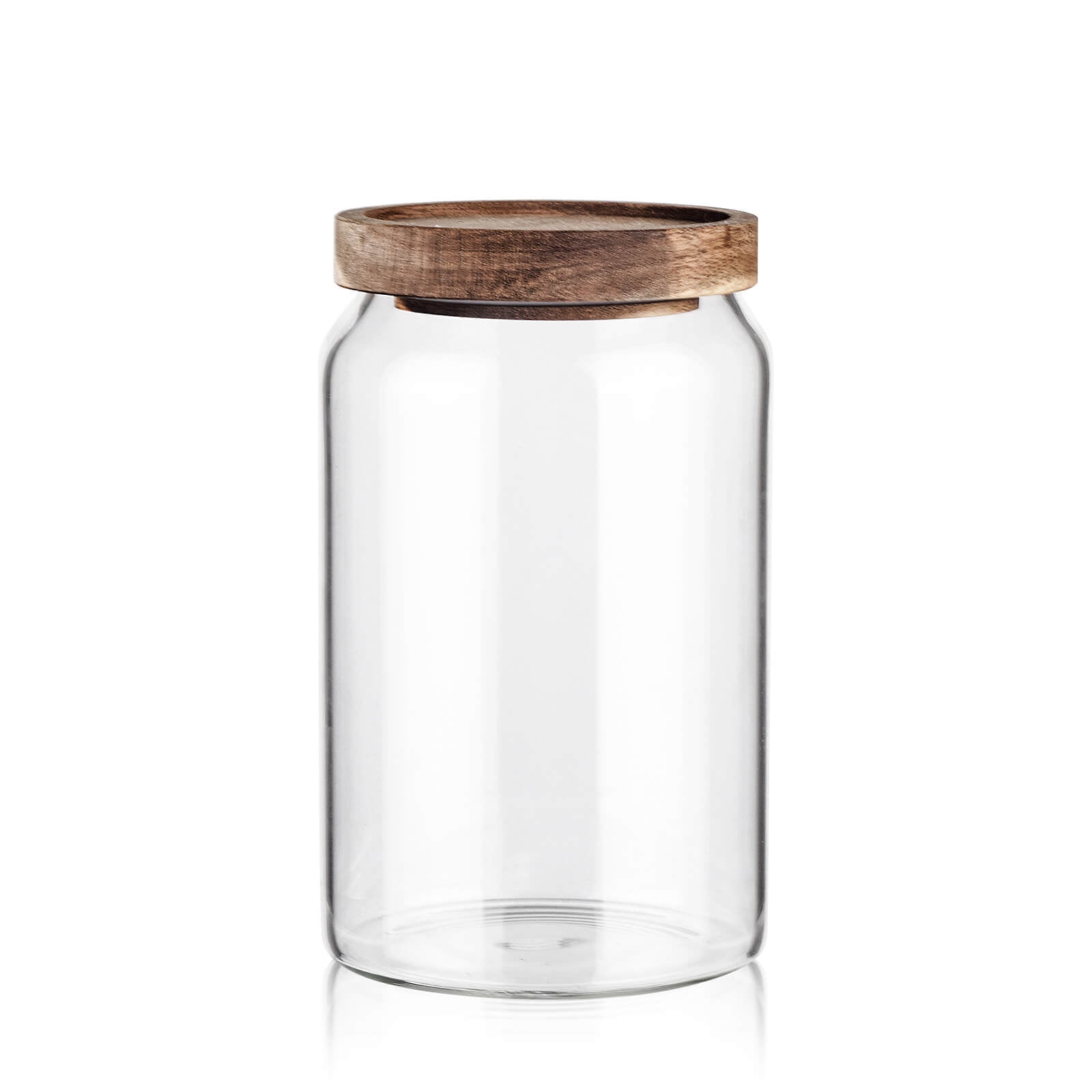 2 Pack 95 OZ Glass Jar with Screw on Lid, Large Glass Canister with  Airtight Wooden Lid for Kombucha, Sun Tea, Meal Prep, Food Storage,  Drinking