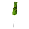 thumbnail image 2 of Figura de conejo de Pascua para jardín, estaca de conejo flocado, estatua de conejo, adorno de relleno para jarrón, decoración para el hogar, interior Verde, 2 of 8