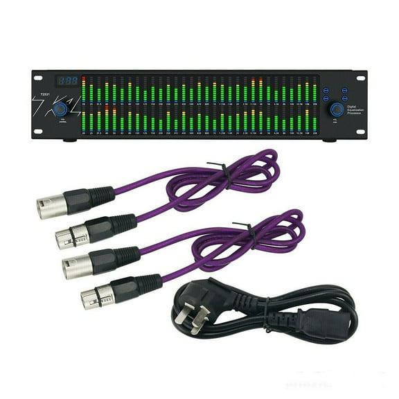 T2531 Professional Graphic Equalizer Audio Processor Two 31-Band Spectrum