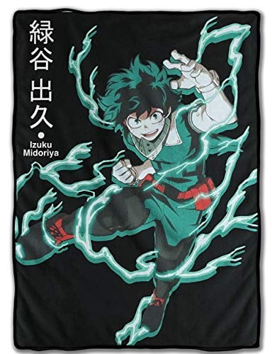 Officially Licensed by Just Funky My Hero Deku Fleece Blanket 45 x 60 inches