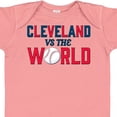 thumbnail image 4 of Inktastic Cleveland Vs. the World Blue and Red with Baseball Boys or Girls Baby Bodysuit, 4 of 5