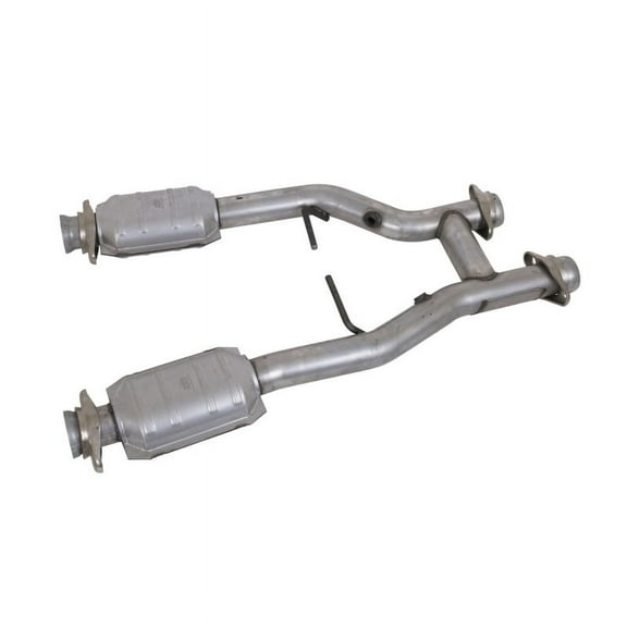 BBK PERFORMANCE 1538 96-04 FORD MUSTANG GT/COBRA 2.5IN SHORT H-PIPE W/CONVERTERS-USE WITH FULL LENGTH
