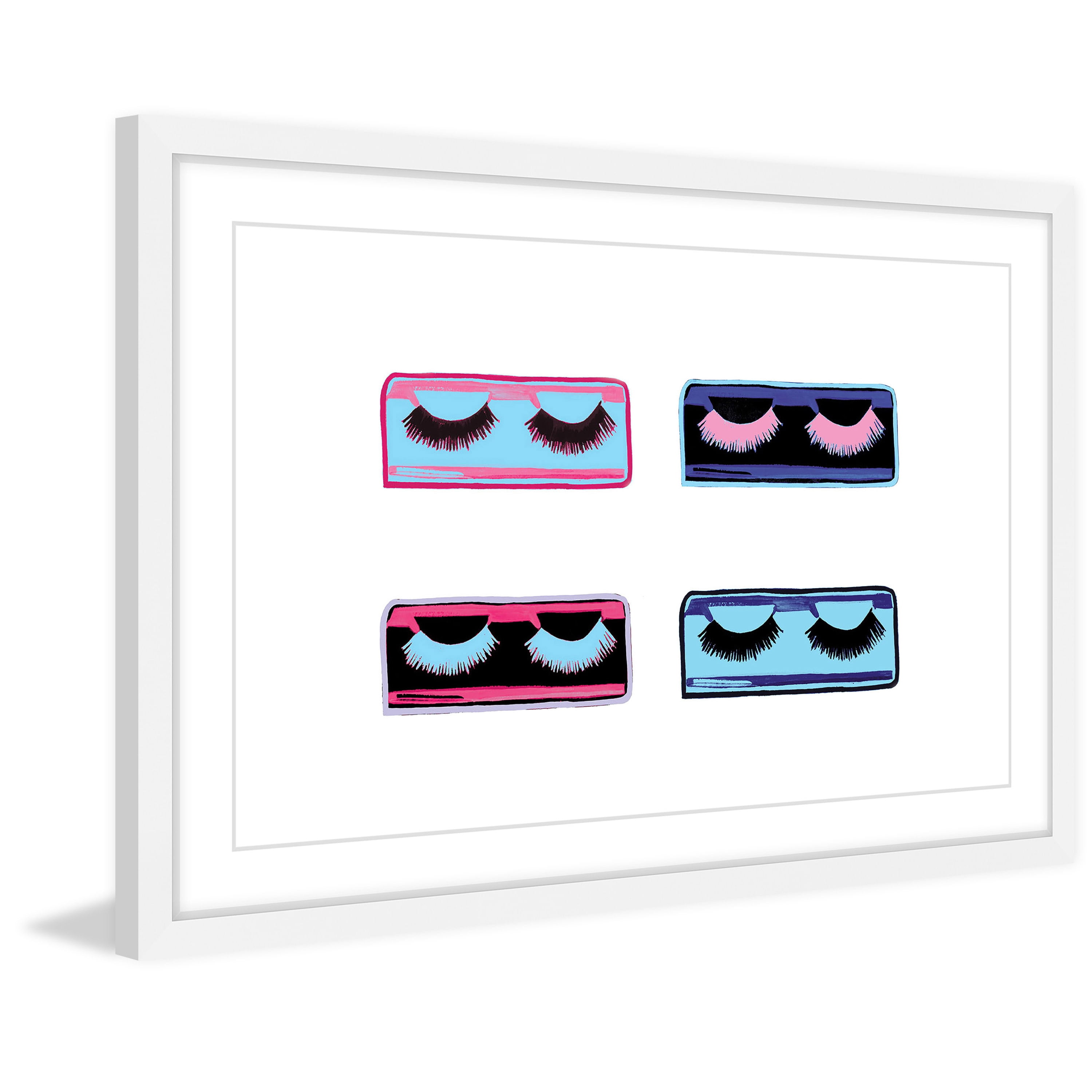 "Boxed Lashes" Framed Painting Print