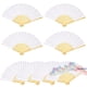 thumbnail image 3 of Paquete de 8 abanicos de mano, abanicos de papel blanco, abanicos plegables, abanicos de regalo para invitados, boda de verano, abanicos de boda, abanicos de bolsillo, abanicos de papel de, 3 of 7