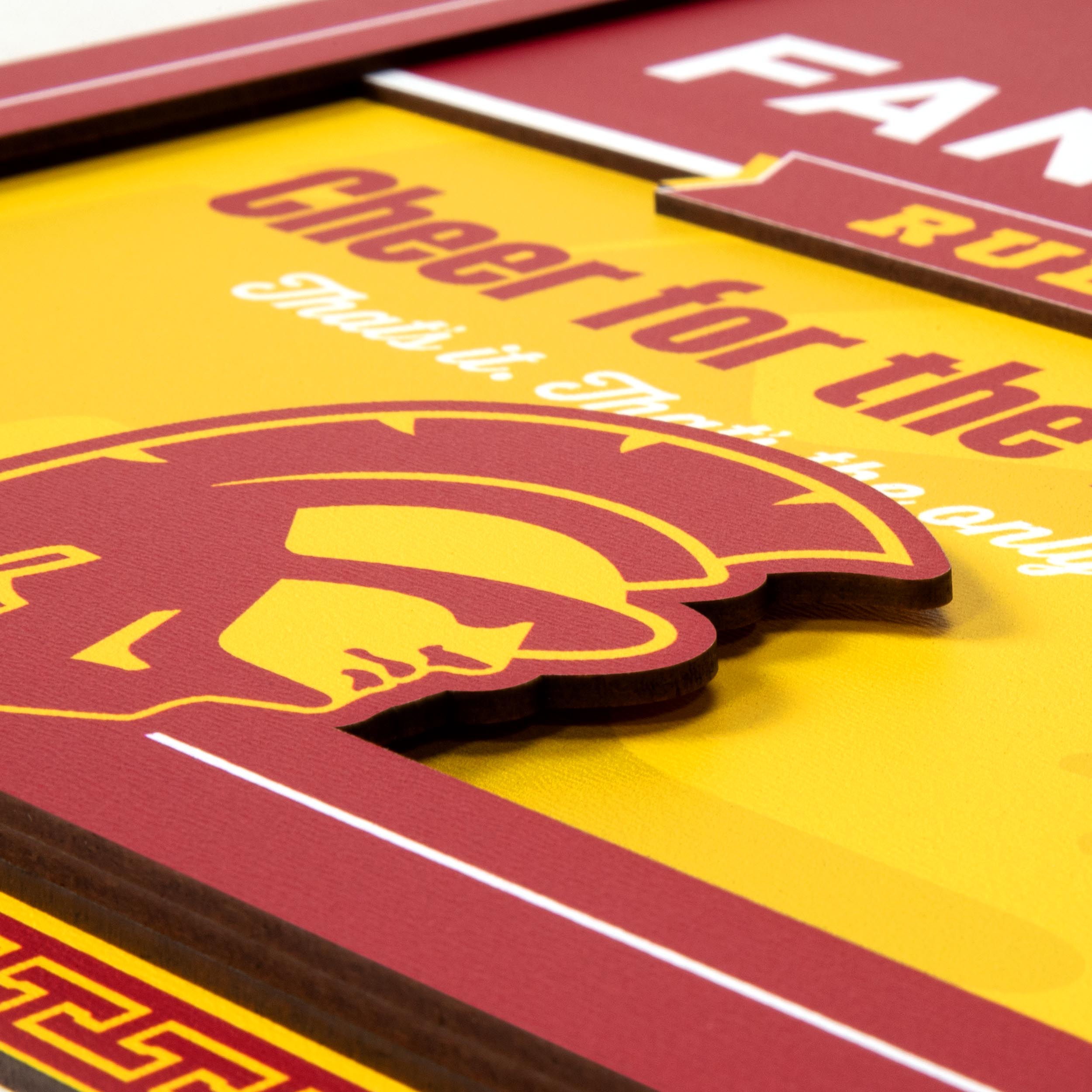 YouTheFan NCAA USC Trojans Fan Rules 3D Wall Art