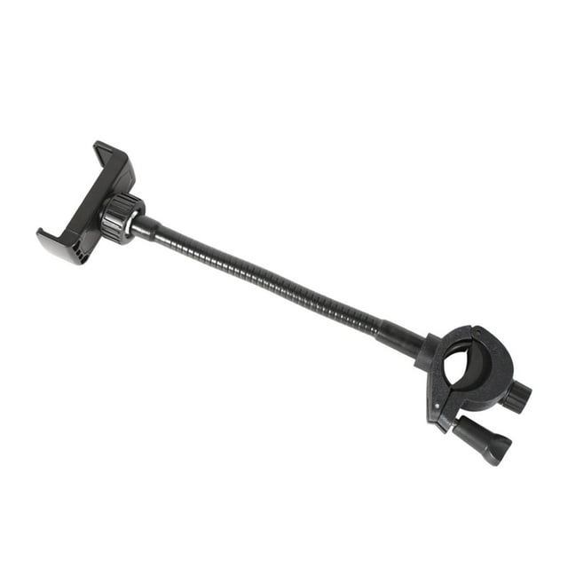 Soporte para micrófono y teléfono, soporte para smartphone, abrazadera flexible y ajustable para micrófono y de música para cualquier smartphone.