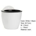 thumbnail image 7 of D-GROEE Self Watering Wall Planter - Modern White - Indoor Outdoor Vertical Flower Pot - Wall Mounted Window Hanging Pot, 7 of 7
