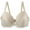 Beige, variant on ,Women's Underwire Deep V Push up Bras Supportive Lift Gathering Bra Sexy Lace Lush Soft Comfy Bralettes Beige 100C