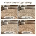 thumbnail image 7 of ODIKA 8'x10' Beige Black Contemporary Geometric Lattice Washable Area Rug Intricate Interlocking Chain Pattern Modern Non-Slip Chair-Friendly Mat for Dining Room, Large Office, Lounge, 7 of 7
