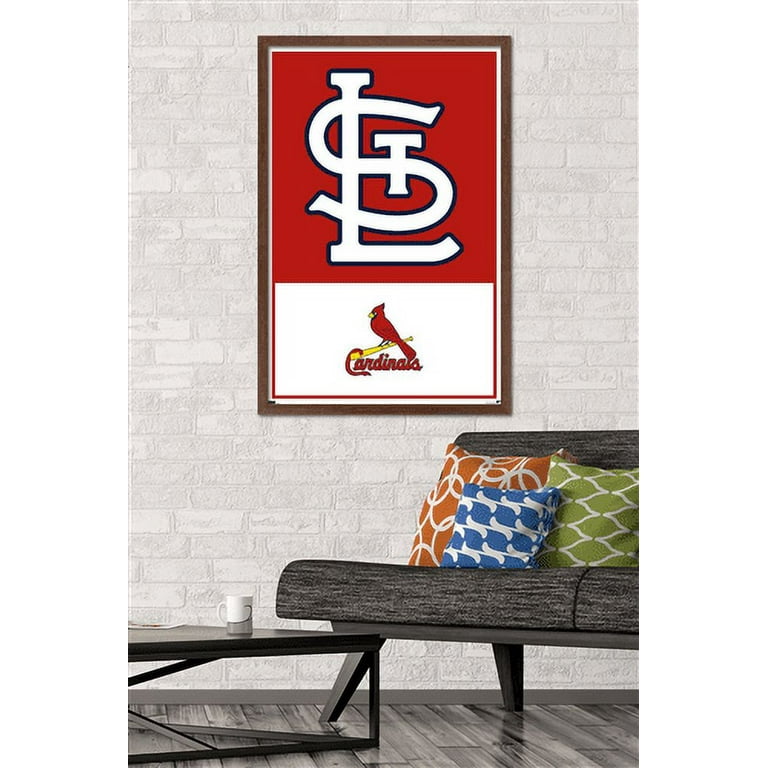 MLB St. Louis Cardinals - Logo 22 Wall Poster, 22.375 x 34 Framed