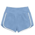 thumbnail image 3 of Dagugfen Athletic Shorts for Women Elastic Waisted 3 Inch Inseam Sports Casual Outdoor Running Gym Workout Shorts, 3 of 4