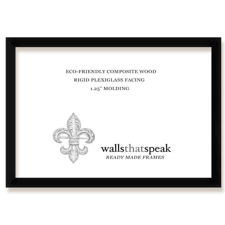 wallsthatspeak Black Puzzle Frame, Eco-Friendly Bonanza Wood
