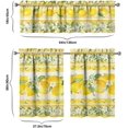 thumbnail image 7 of Lemon Kitchen Curtains Sets for Windows Lemon Summer Kitchen Curtain Sink Window Valance 3 Piece Set Lemon Kitchen Decor for Living Room Bedroom 54x36 Inches, 7 of 7