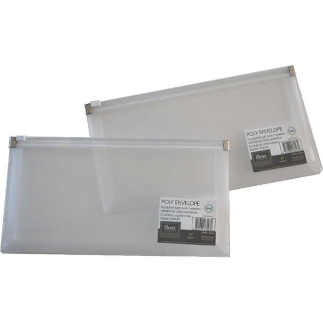 Zipper Envelope Side Loading, Clear, Set of 12
