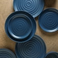 thumbnail image 3 of Earth & Clay Ion 24-Piece Dinnerware Set Stoneware, Blue, 3 of 7