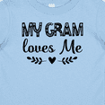 thumbnail image 4 of Inktastic My Gram Loves Me Scandinavian Girls Baby T-Shirt, 4 of 5
