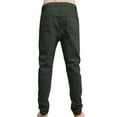thumbnail image 3 of J. METHOD Men’s Joggers Pants Casual Lightweight Comfy Harem Slim Fit Adjustable Elastic Waist Pockets Sweatpants NEMP08 Olive M, 3 of 6