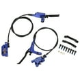 thumbnail image 1 of Bike Disc Brake Set, Mountain Bike Hydraulic Disc Brake Kit 4 Piston Hydraulic Disc Brake Bike CNC Bilateral Oil Brake with 160mm Rotor Disc Suitable for Most Model on the Market, 1 of 7