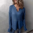 thumbnail image 4 of WEAIXIMIUNG Sweatshirt Blankets for Adults Women's Casual Long Sleeve Color Block Oversized Sweatshirt Solid Color Fall Winter Pullover Top, 4 of 6