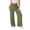 Army Green, variant on Women Wide Leg Pants, Women Pants 2026 Wide Leg Summer Beach Flowy Trousers High Waisted Drawstring Casual Loose Pants with Pockets Beige XXL