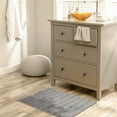 thumbnail image 5 of Unique Bargains Soft Stripe Bathroom Rug Rubber Backing Quick Dry Bath Rug Grey 20" x 32", 5 of 7