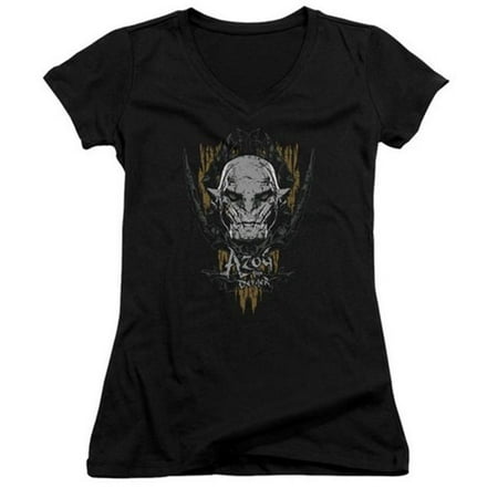 Hobbit Azog Junior V Neck Tee Amp 44 Black Medium Walmart