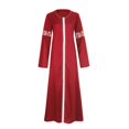 thumbnail image 3 of QJUHUNG Abaya Longue pour Femmes Musulmanes Robe Kaftan Vintage à Imprimé Floral Maxi Islamique, 3 of 3