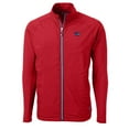 thumbnail image 2 of Men's Cutter & Buck Red Washington Commanders Big & Tall Americana Adapt Eco Knit Hybrid Recycled Raglan Full-Zip Jacket, 2 of 3