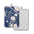 thumbnail image 2 of Peony Flowers Pot Holders Set of 2 Heat Resistant Kitchen Oven Gloves Potholder Cooking Baking Microwave Mitts, 2 of 7